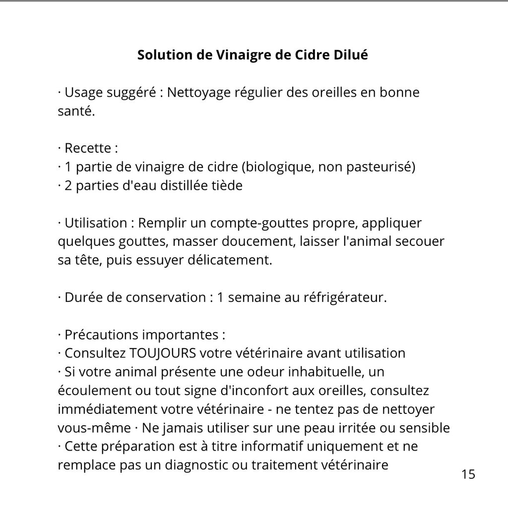 exemple de recettes naturelles pour chien et chat du guide PDF