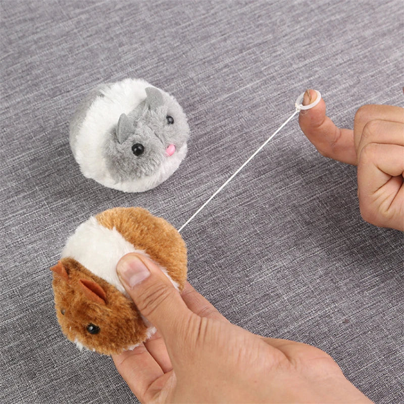 Jouet Interactif Souris en Peluche pour Chats