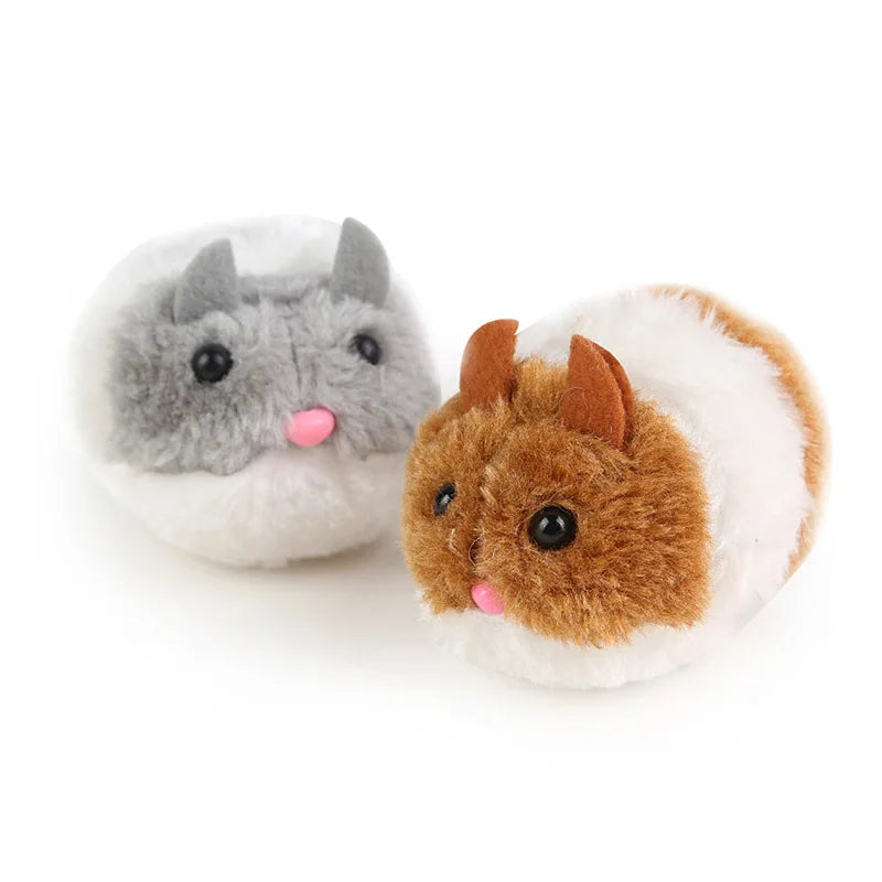 Jouet Interactif Souris en Peluche pour Chats