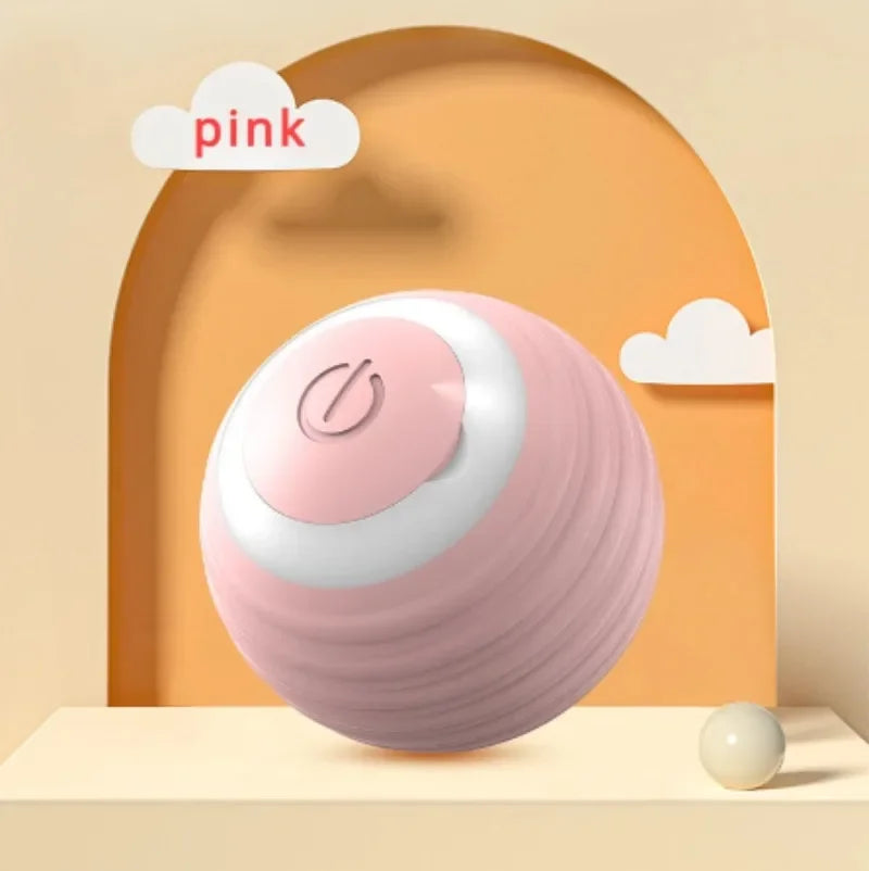 Balle intelligente pour chiens et chats - mode intelligent et mode normal Rose