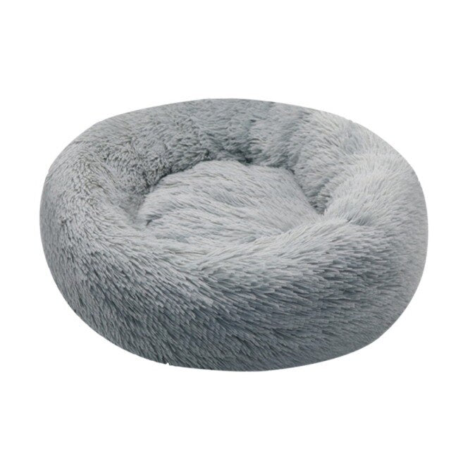Lit Coussin Rond en Peluche Super Doux pour Chats et Grands Chiens-6